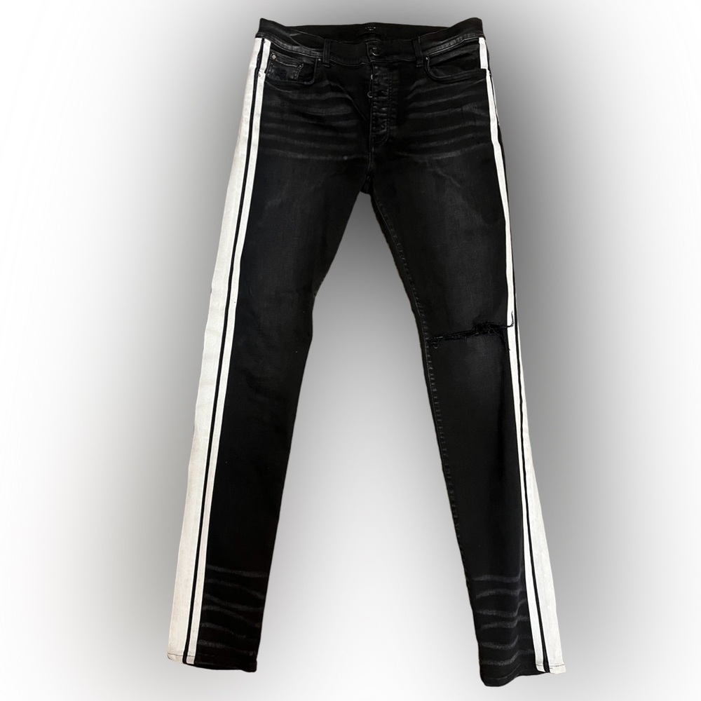 Amiri “Flocked Track Jean” Size 36x36